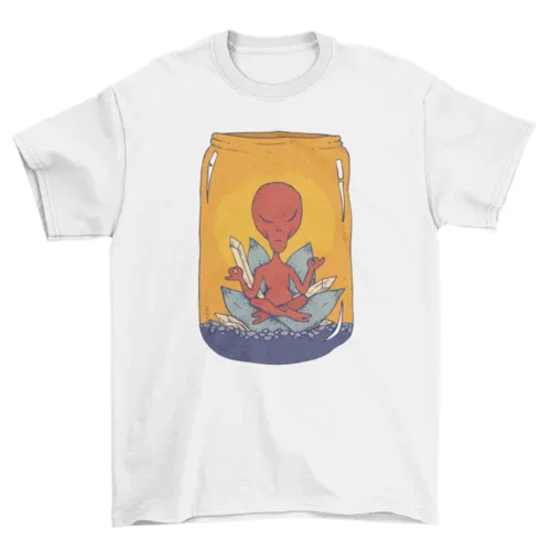Unisex Alien Meditation T-shirt