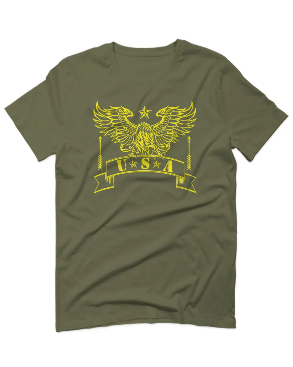 USA Military Eagle American Proud United States of America U.S. For men T Shirt