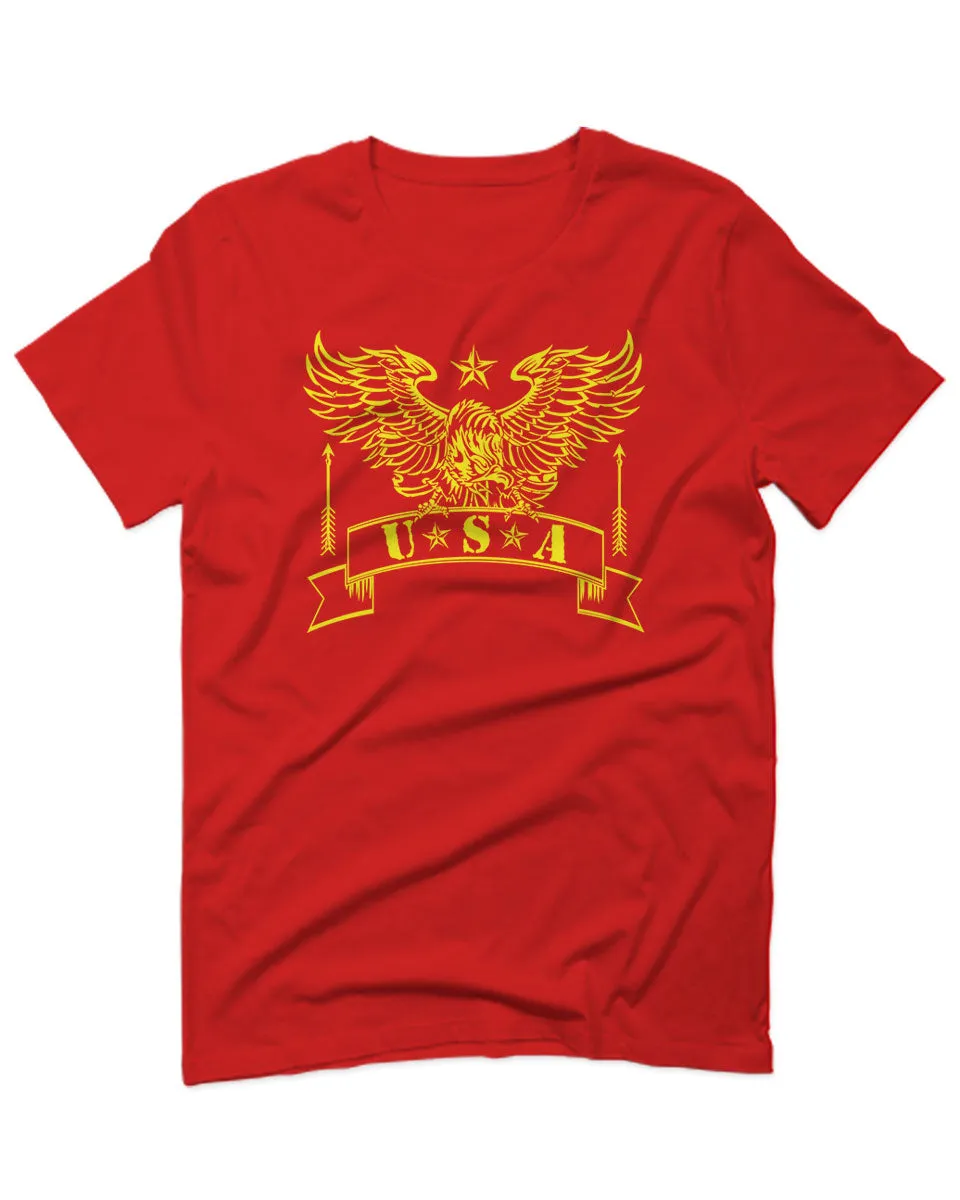 USA Military Eagle American Proud United States of America U.S. For men T Shirt