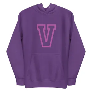 V -  Sustainably Made Unisex Hoodie
