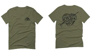 VICES AND VIRTUESS American Second Amendment Gun Rights arms Weapon Heart USA For men T Shirt
