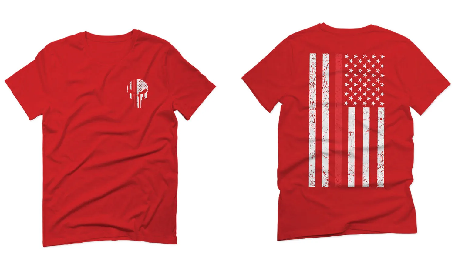 VICES AND VIRTUESS Front Skull Back Flag Thin Red Line USA Firefighter Support For men T Shirt