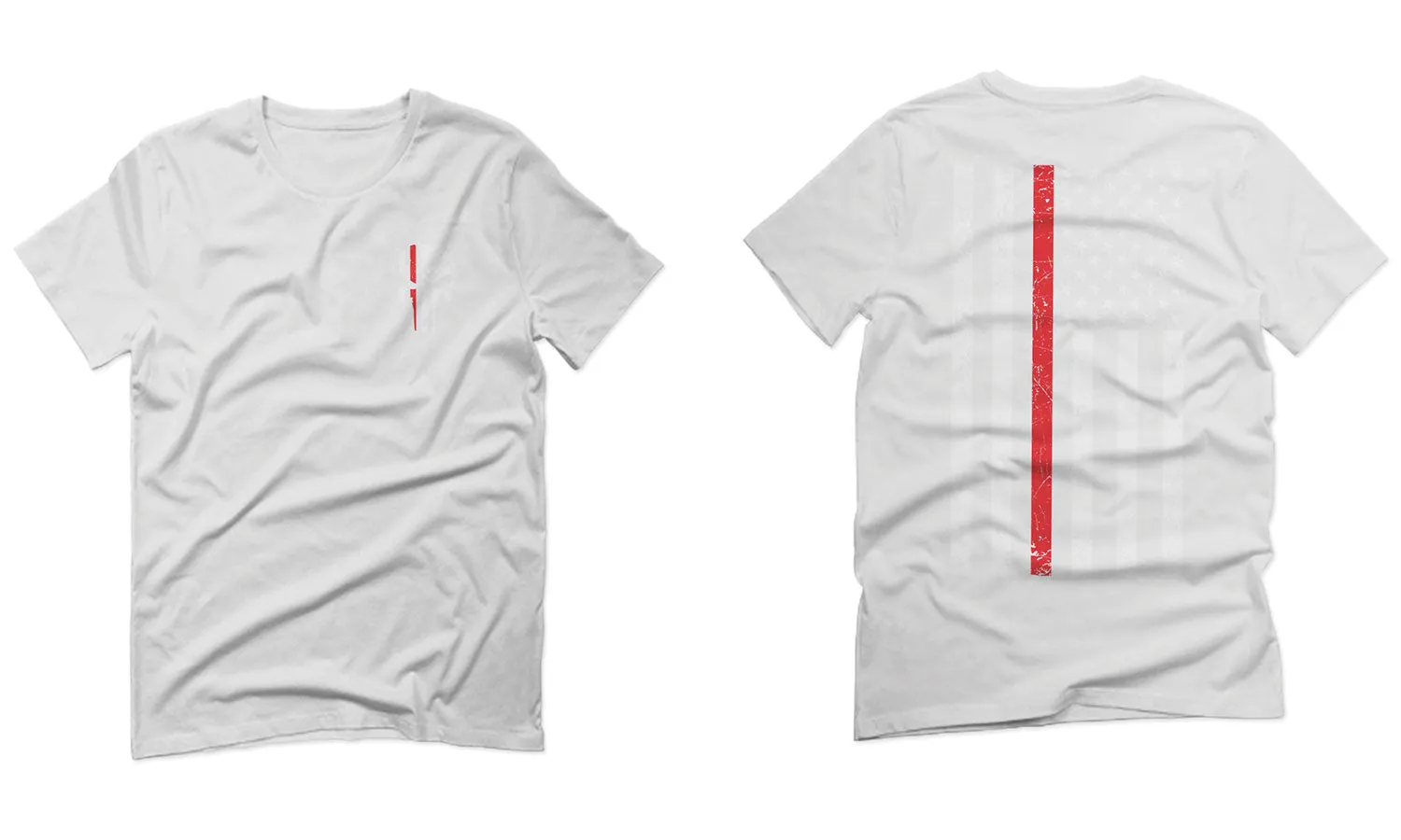 VICES AND VIRTUESS Front Skull Back Flag Thin Red Line USA Firefighter Support For men T Shirt