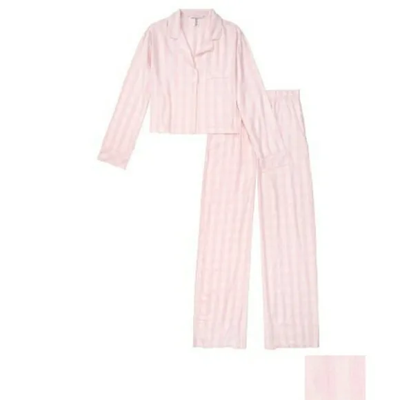 Victoria's SecretFlannel Cropped Long PJ Set
