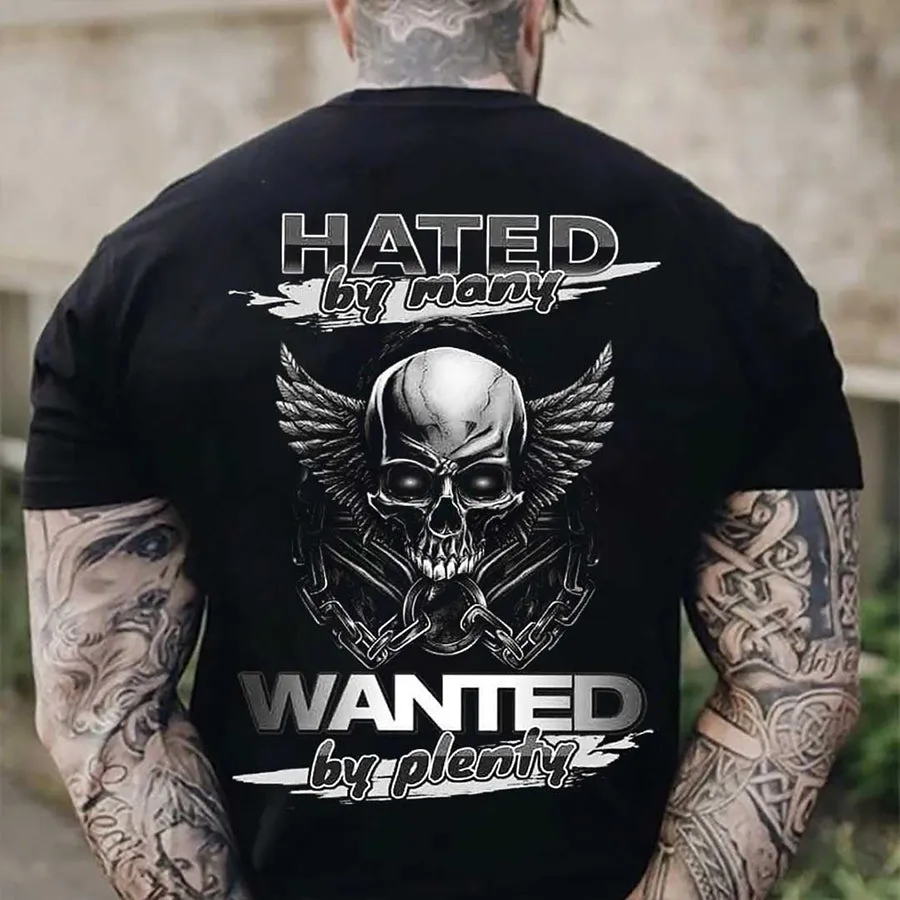 Viking Hated By Many Wanted By Plenty Printed Men's T-shirt