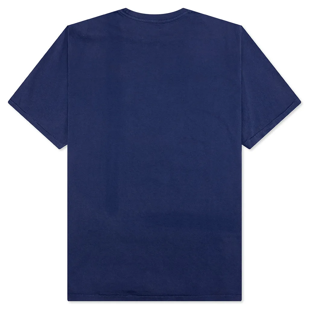 Vintage Logo Painted Tee - Navy