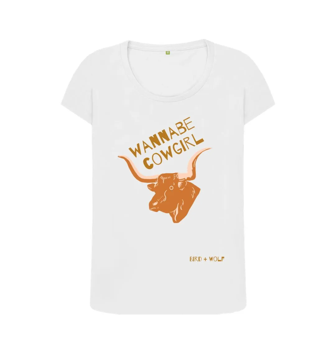 Wannabe Cowgirl Scoop Neck Tee