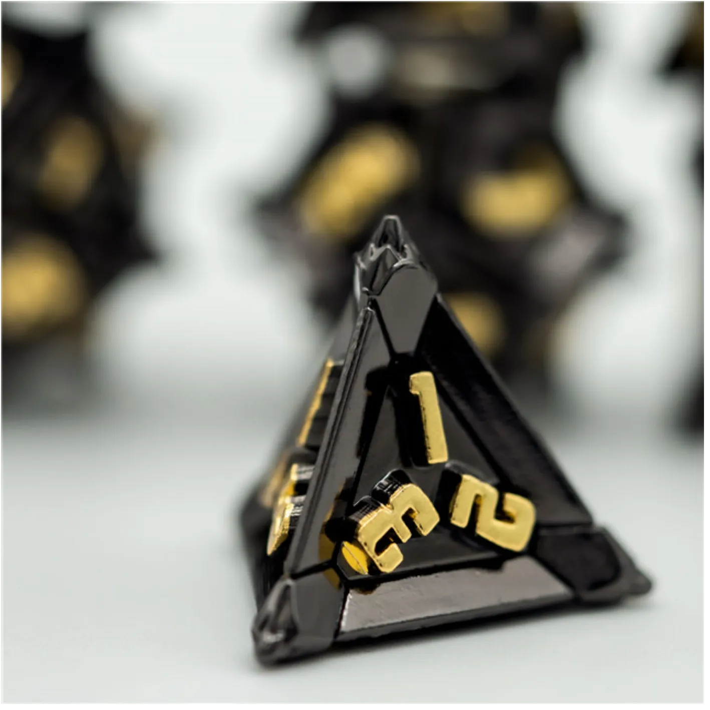 Warrior's Flail: Medieval - Metal RPG Dice Set