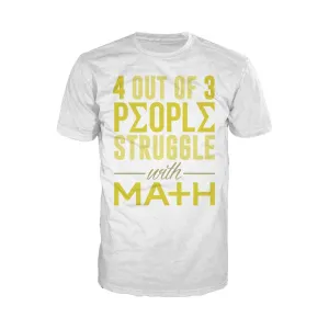Weird Science 4 Out Of 3 People Official Men's T-shirt (White)
