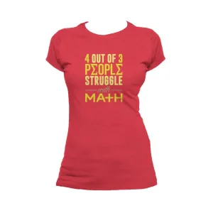 Weird Science 4 Out Of 3 People Official Women's T-shirt (Red)