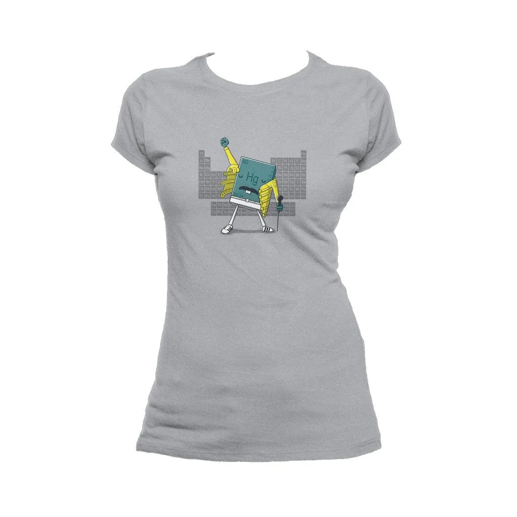 Weird Science Freddie Mercury Official Women's T-shirt (Heather Grey)