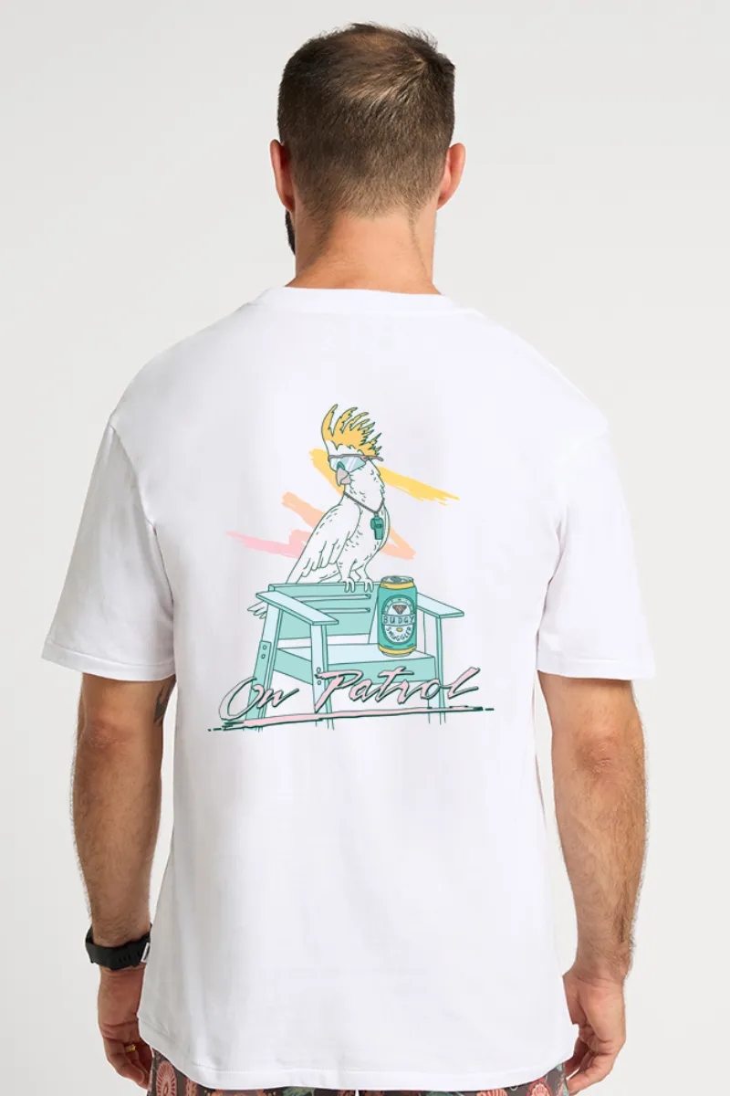 White Tee with On Patrol