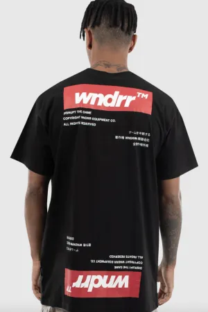WNDRR HARD COPY CUSTOM FIT TEE - BLACK