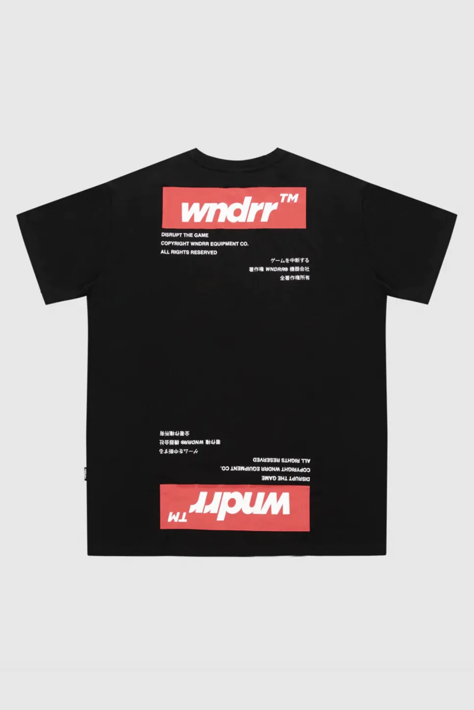 WNDRR HARD COPY CUSTOM FIT TEE - BLACK
