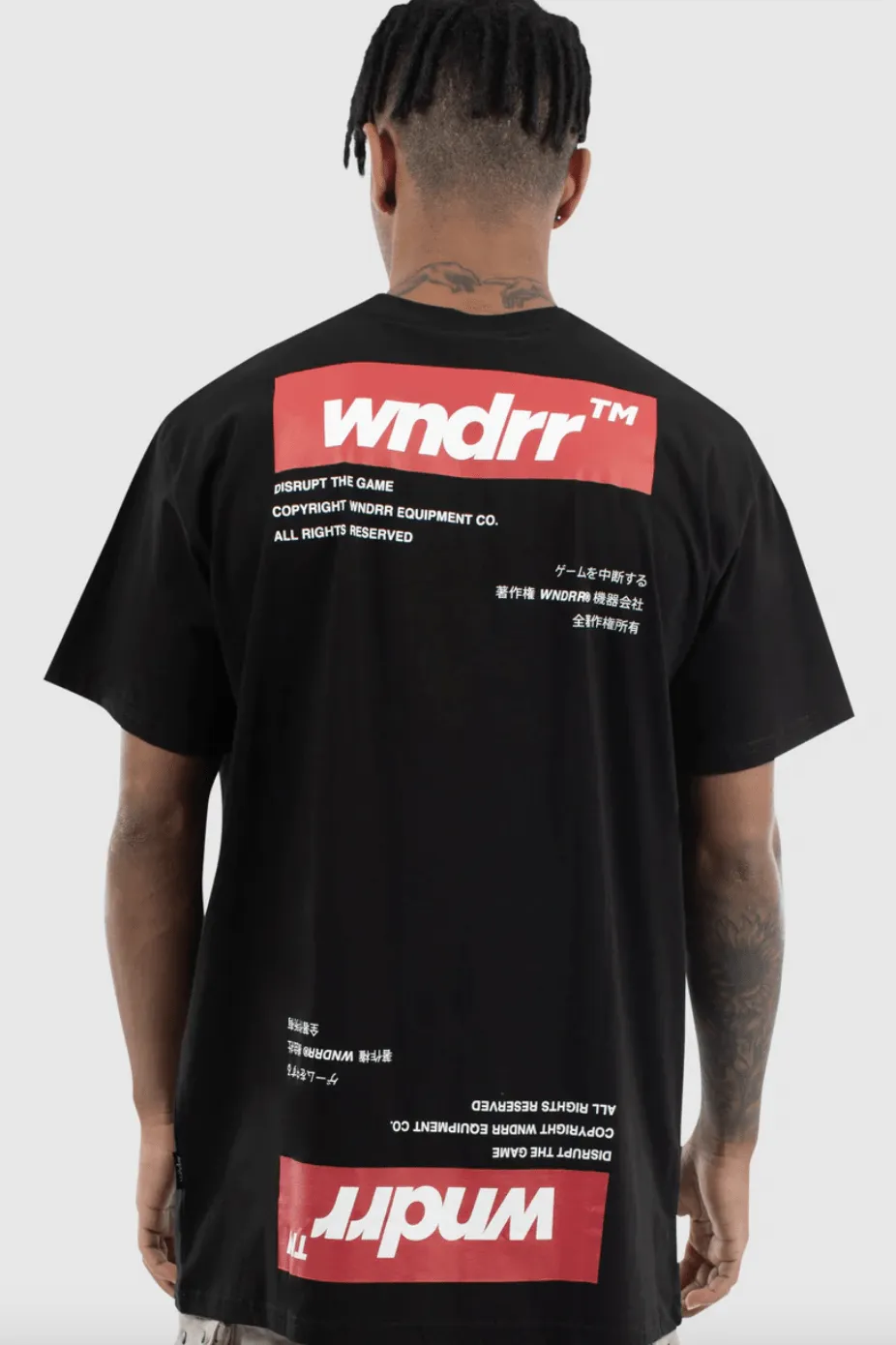WNDRR HARD COPY CUSTOM FIT TEE - BLACK