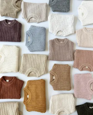 Women's Chunky Knit Braided Sweater | Matching MOM sweater