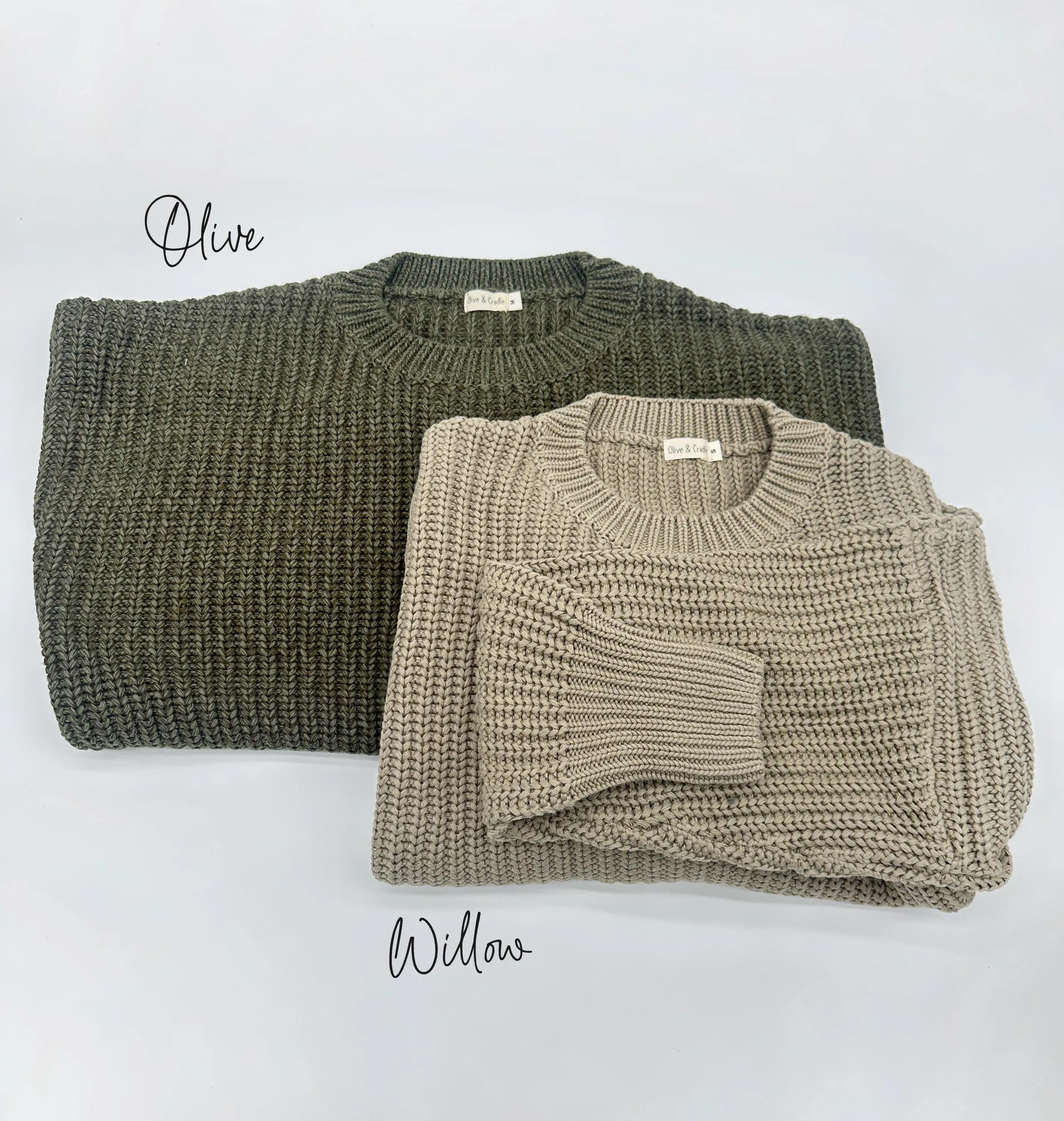Women's Chunky Knit Braided Sweater | Matching MOM sweater