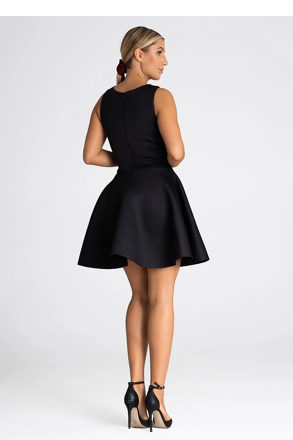 Women’s Cocktail Dress – Party Style – Sleeveless A-Line Mini Dress