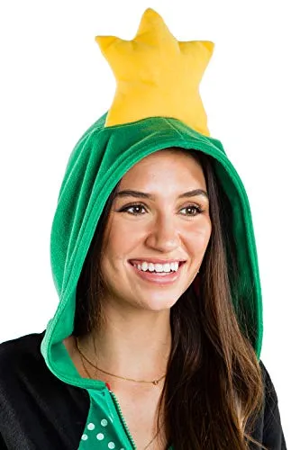 Women's Cozy Christmas Tree Toss Game Jumpsuit, M