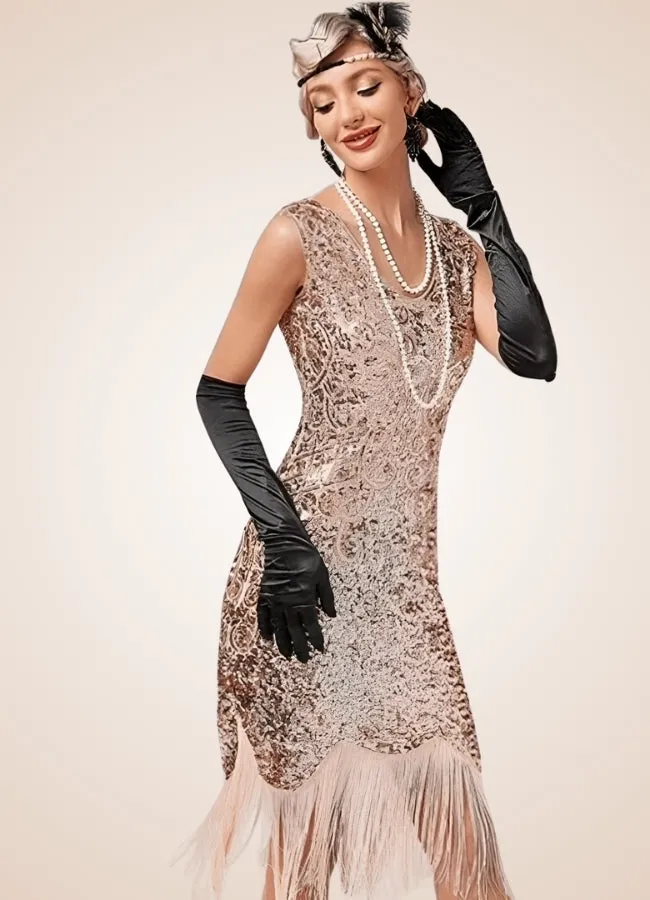 Women's Steampunk Sequin Dress