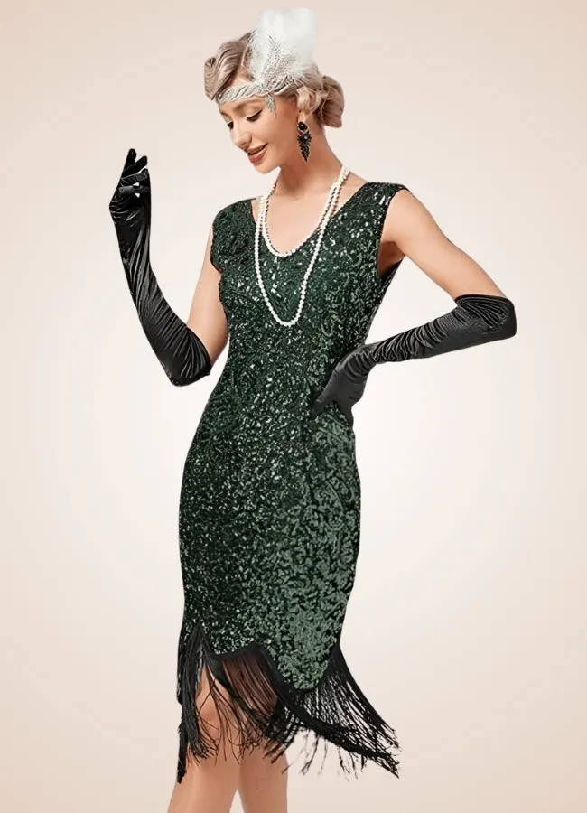 Women's Steampunk Sequin Dress