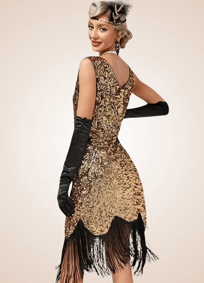 Women's Steampunk Sequin Dress