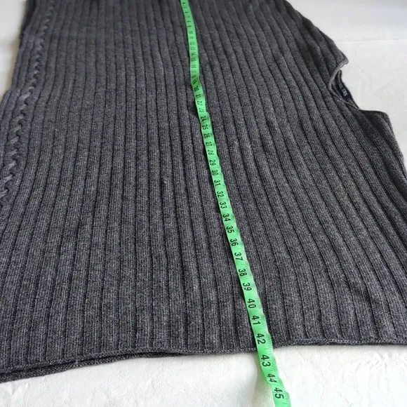 WoolOvers Cashmere Merino Blend Cable &amp; Ribbed Knit Women's One Size Poncho