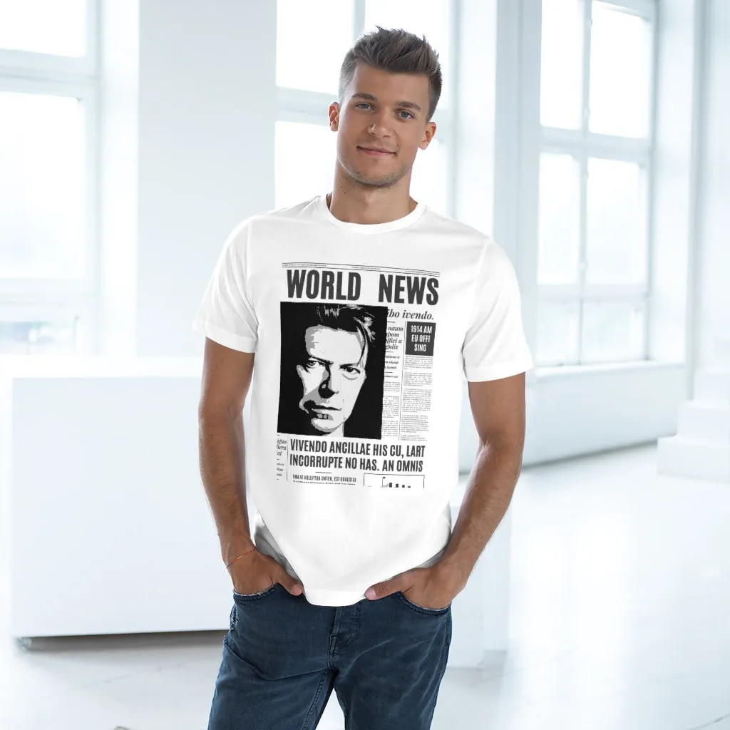 World News DAVID BOWIE Unisex Deluxe T-shirt