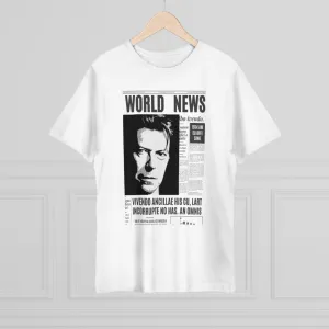 World News DAVID BOWIE Unisex Deluxe T-shirt