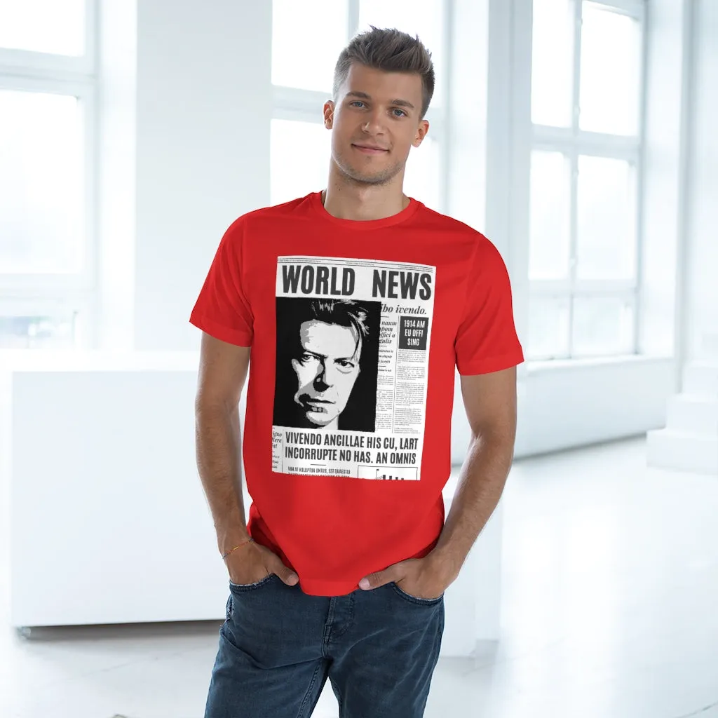 World News DAVID BOWIE Unisex Deluxe T-shirt