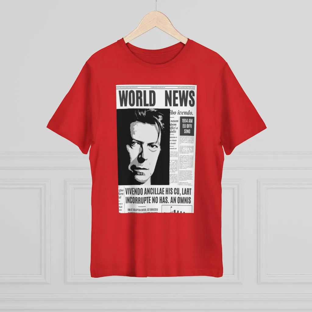 World News DAVID BOWIE Unisex Deluxe T-shirt