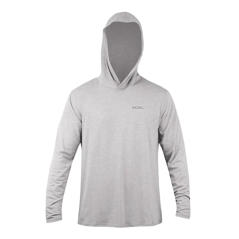 Xcel ThreadX Hooded L/S UV Silver