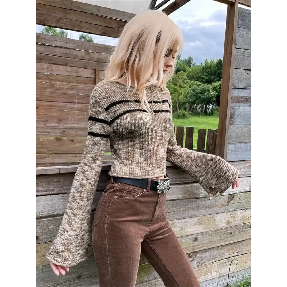 Y2K Full Zip Jumper for Stylish Autumn Days and Nights