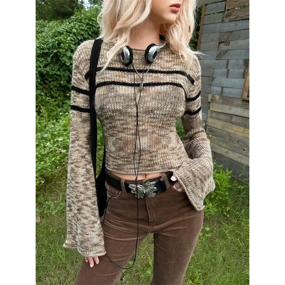 Y2K Full Zip Jumper for Stylish Autumn Days and Nights