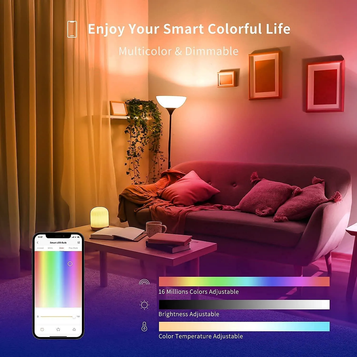 Yeelight Smart Light RGB Bulb 800 lumens (Update Version)
