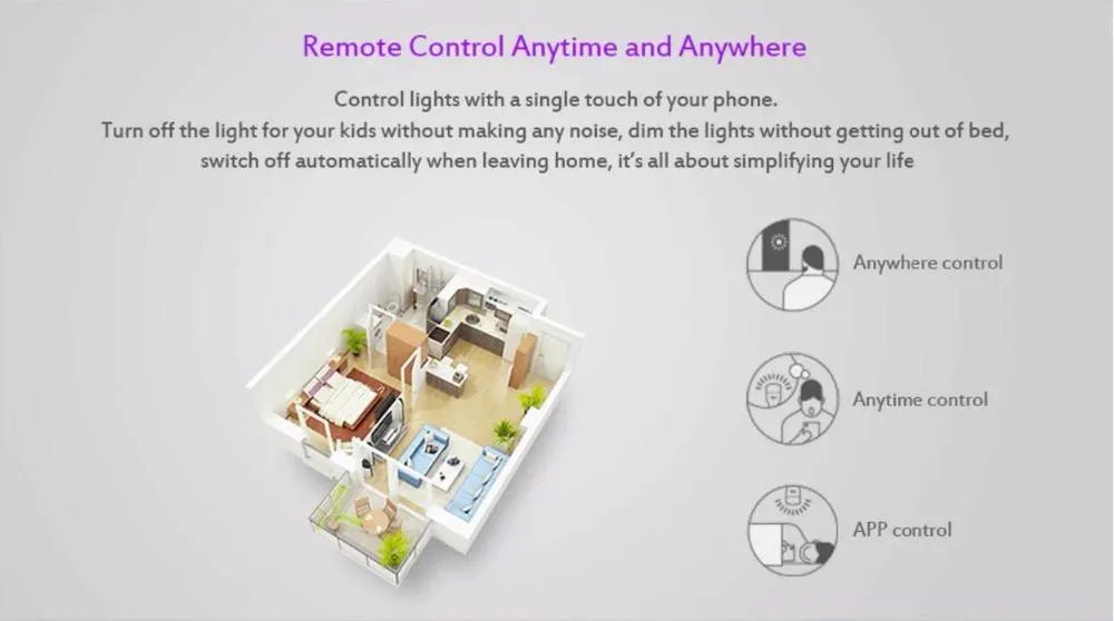 Yeelight Smart Light RGB Bulb 800 lumens (Update Version)
