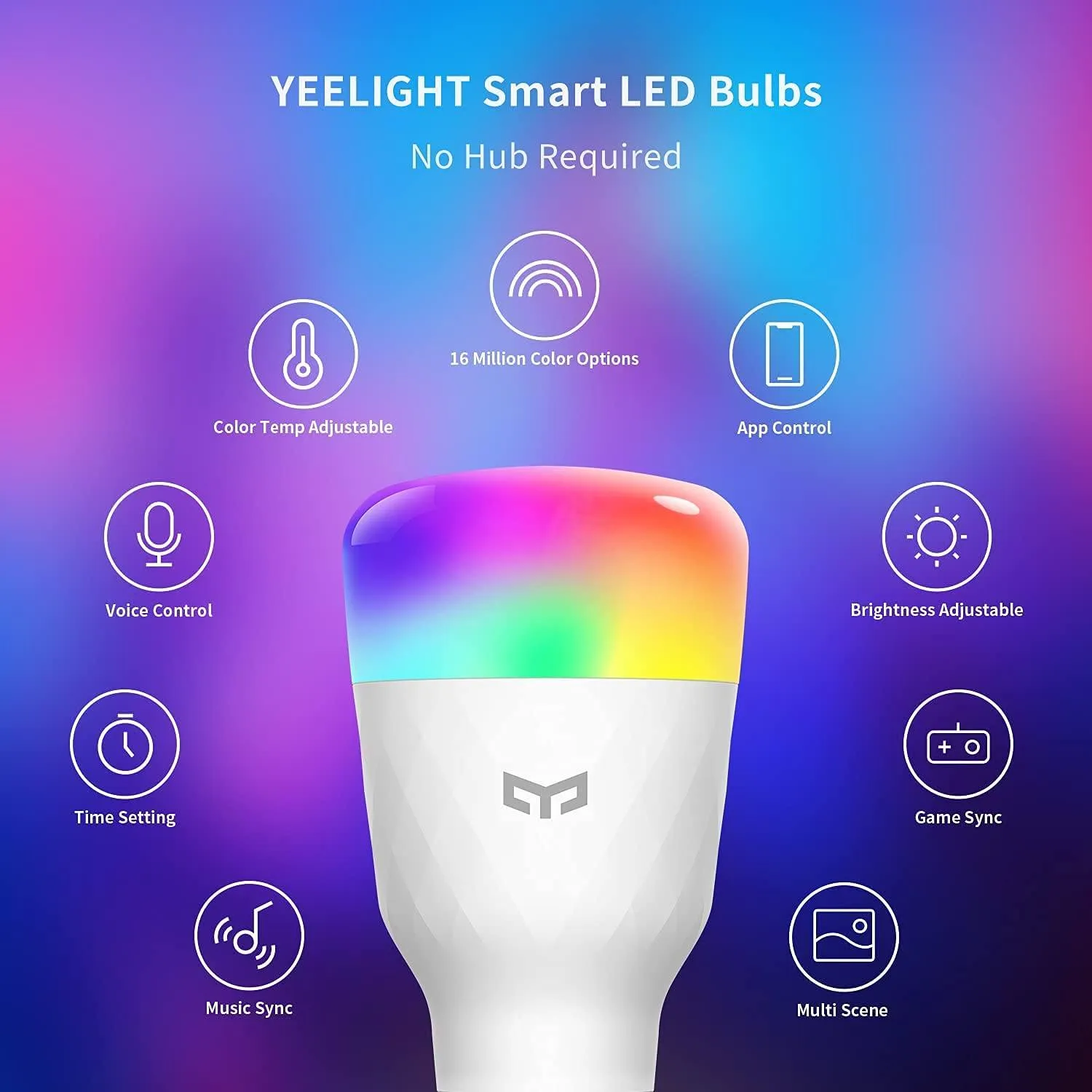 Yeelight Smart Light RGB Bulb 800 lumens (Update Version)
