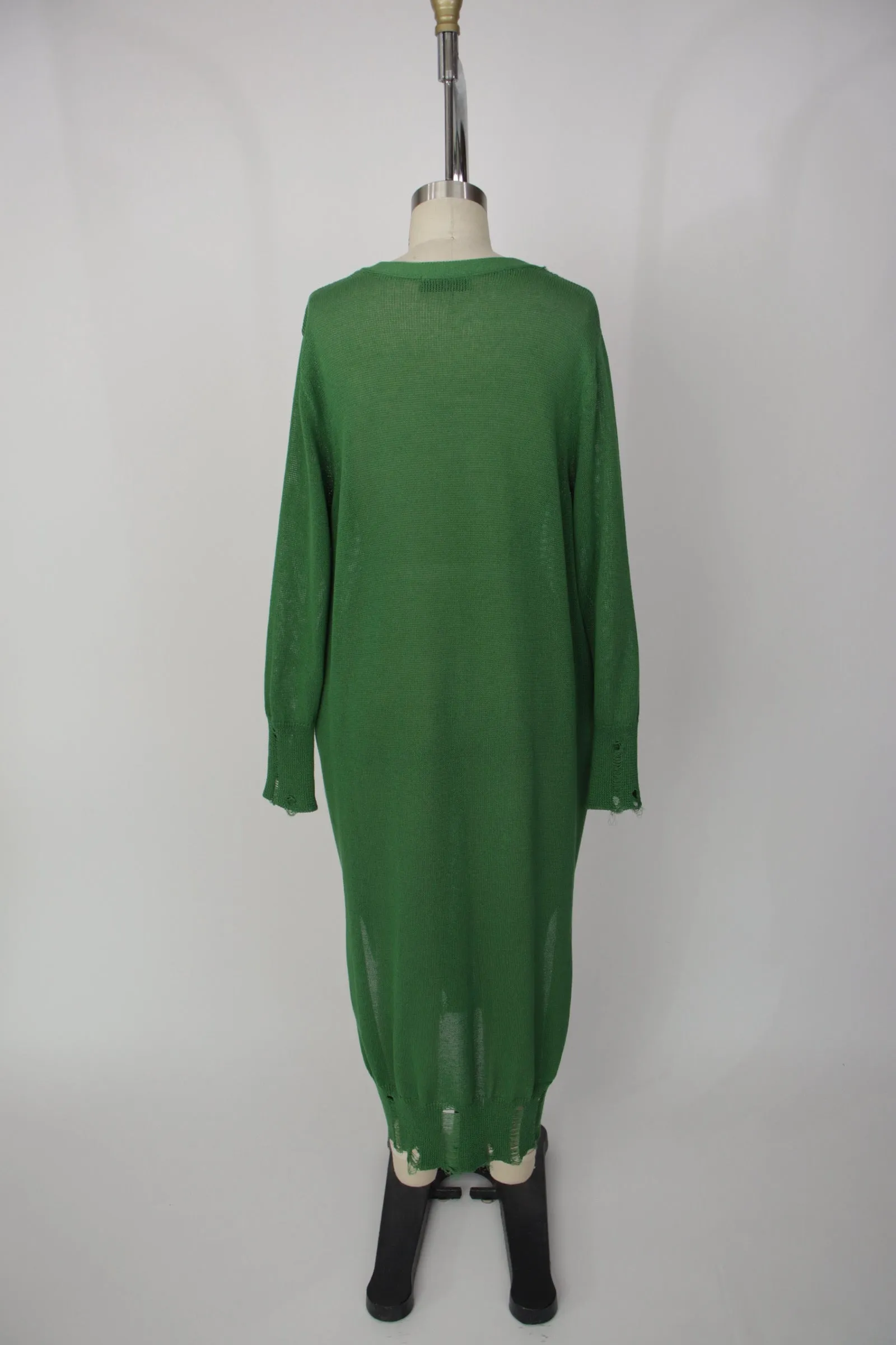 Yohji Yamamoto Y's Distressed Longline Cardigan