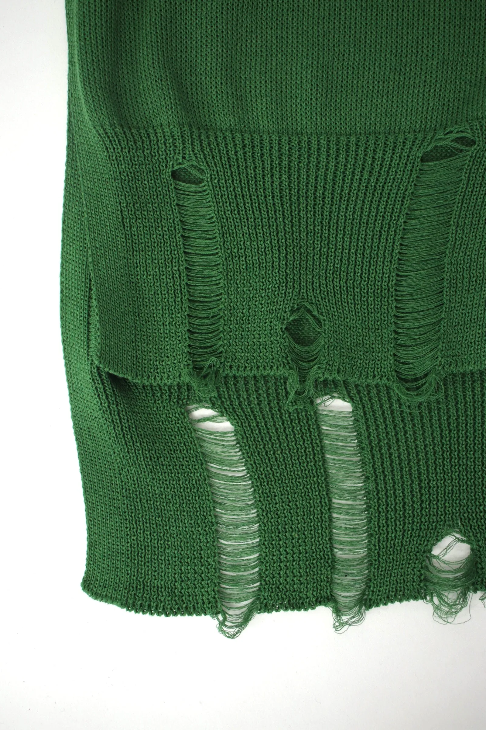 Yohji Yamamoto Y's Distressed Longline Cardigan