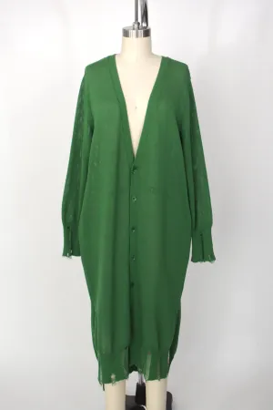 Yohji Yamamoto Y's Distressed Longline Cardigan
