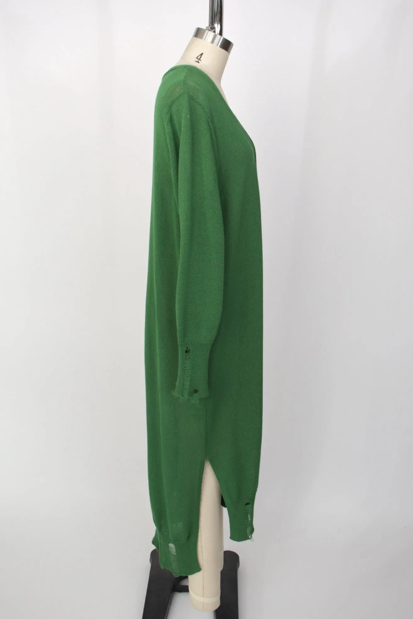 Yohji Yamamoto Y's Distressed Longline Cardigan