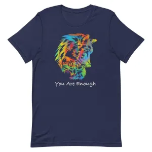 YOU ARE ENOUGH WOLF and BABY Inspirational Graphic T-Shirt for Women