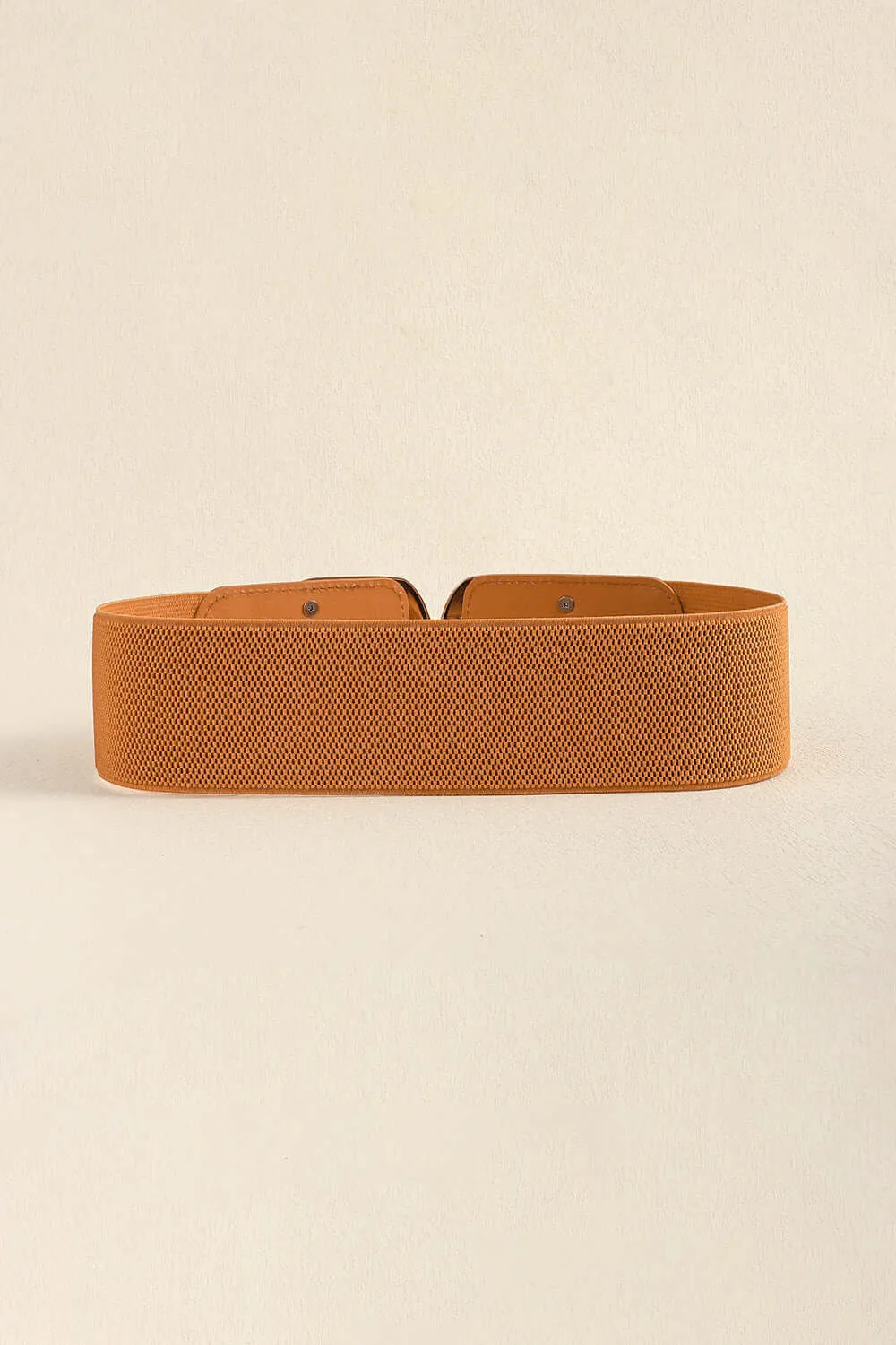 Zinc Alloy Buckle Elastic Belt – Wide Stretch Fashion Cincher