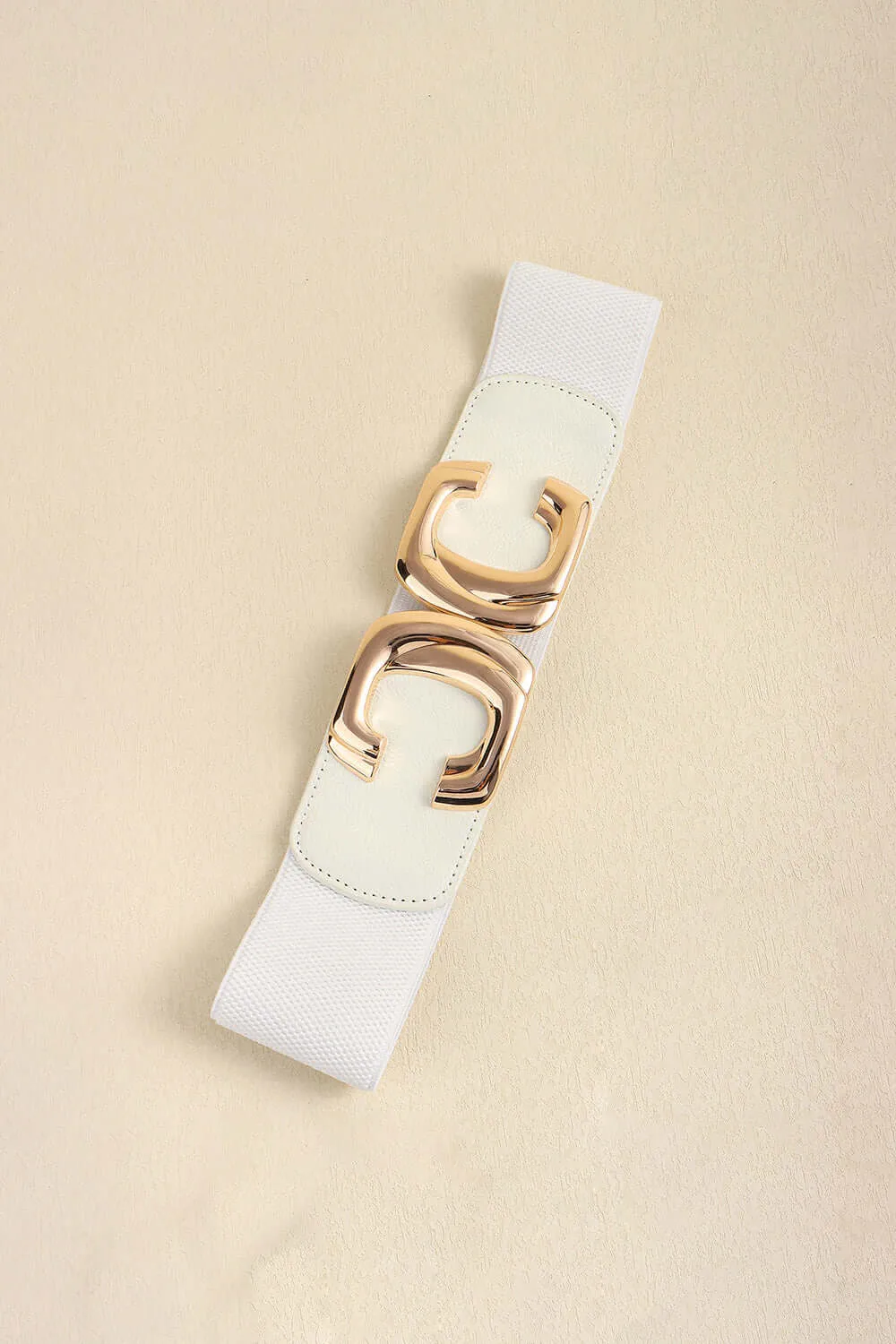 Zinc Alloy Buckle Elastic Belt – Wide Stretch Fashion Cincher