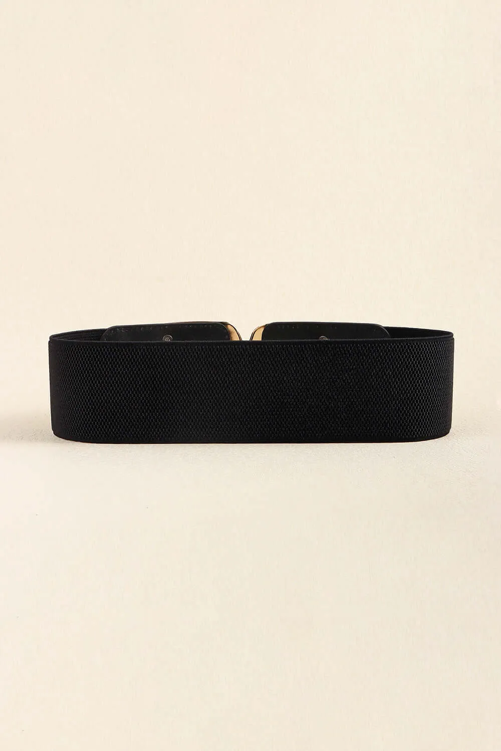 Zinc Alloy Buckle Elastic Belt – Wide Stretch Fashion Cincher