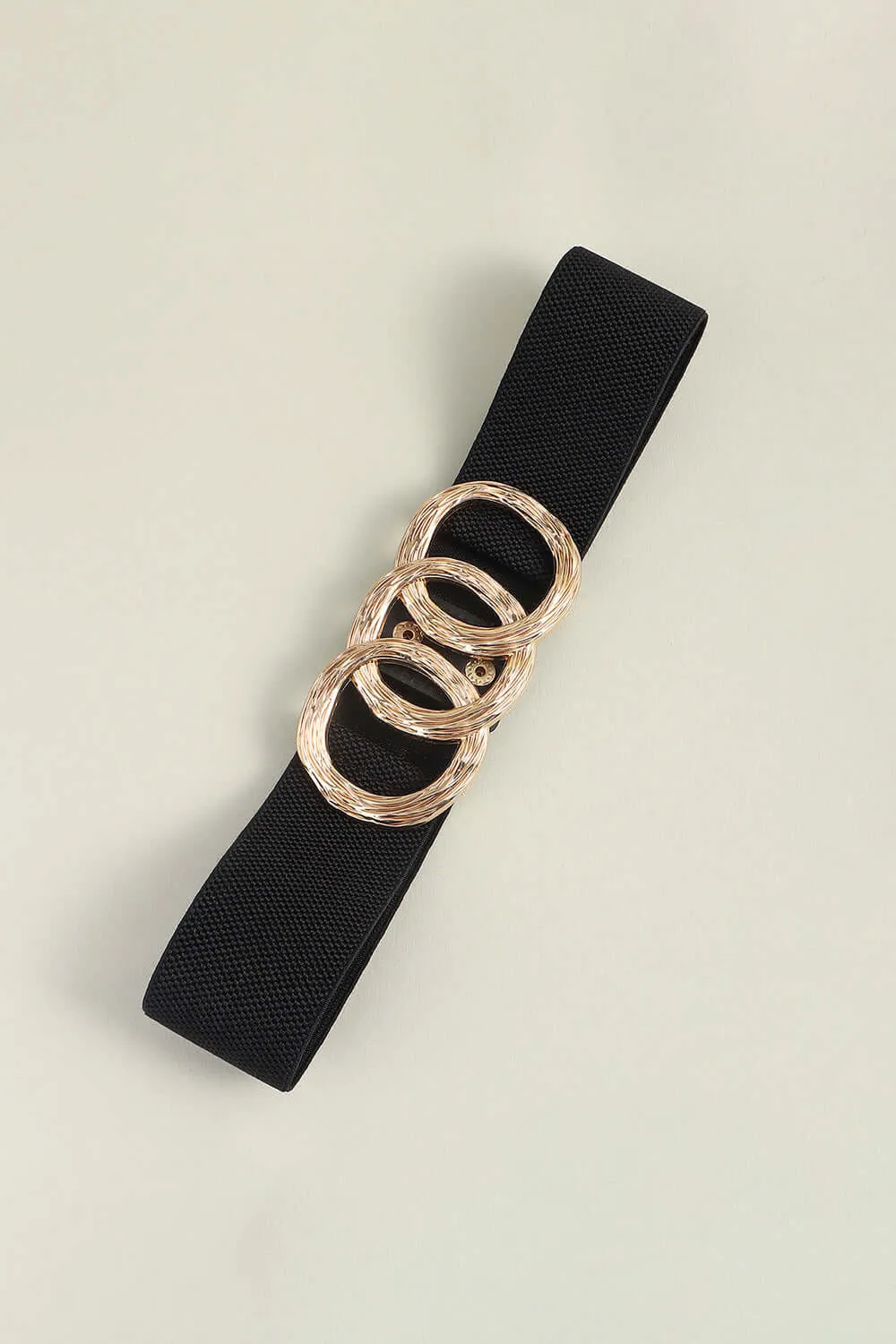 Zinc Alloy Buckle Elastic Wide Belt – Bold Waist Cincher