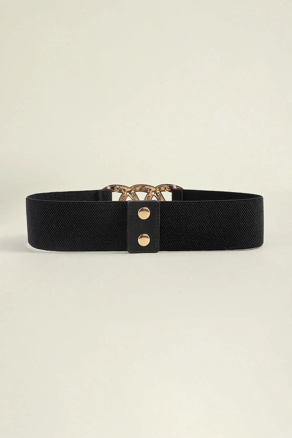 Zinc Alloy Buckle Elastic Wide Belt – Bold Waist Cincher