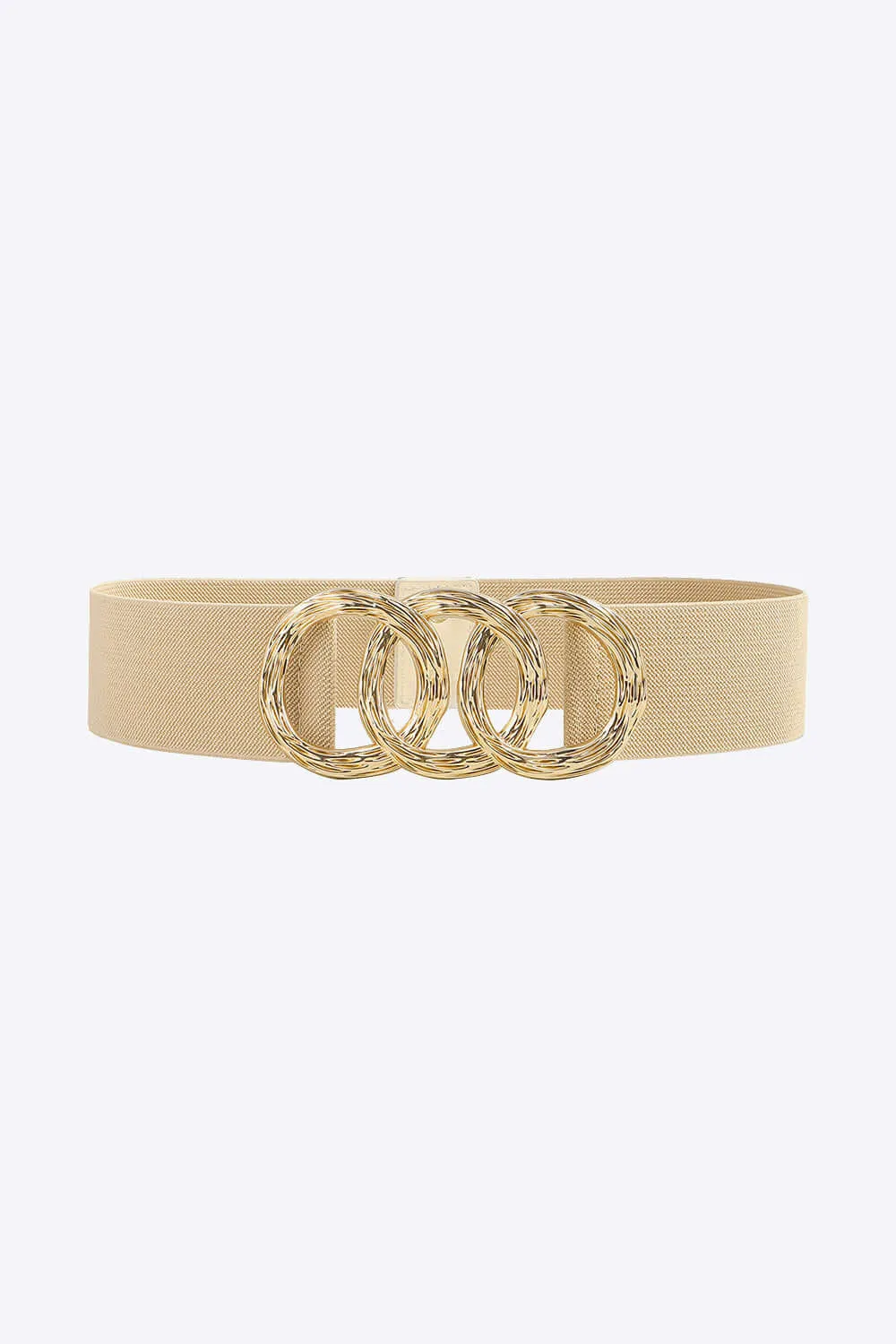 Zinc Alloy Buckle Elastic Wide Belt – Bold Waist Cincher