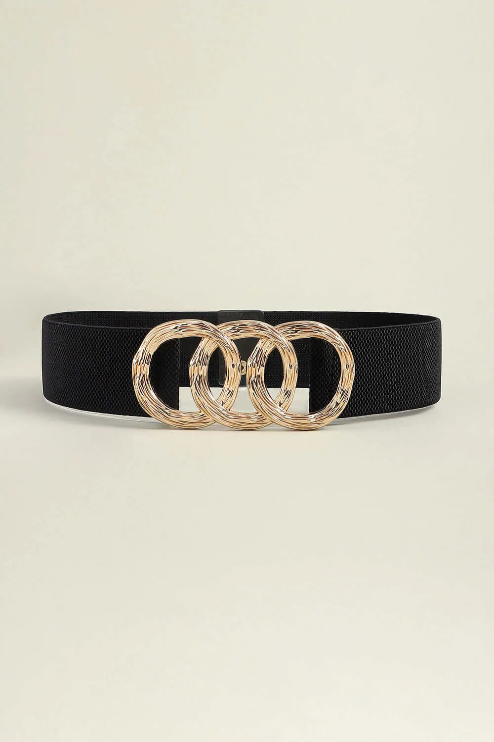 Zinc Alloy Buckle Elastic Wide Belt – Bold Waist Cincher